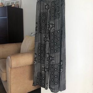 Elastic waist wide leg pants | dex | xs